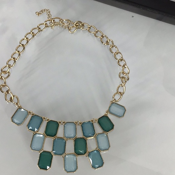 Necklace fashion statement gold tone rhinestone - Picture 8 of 8